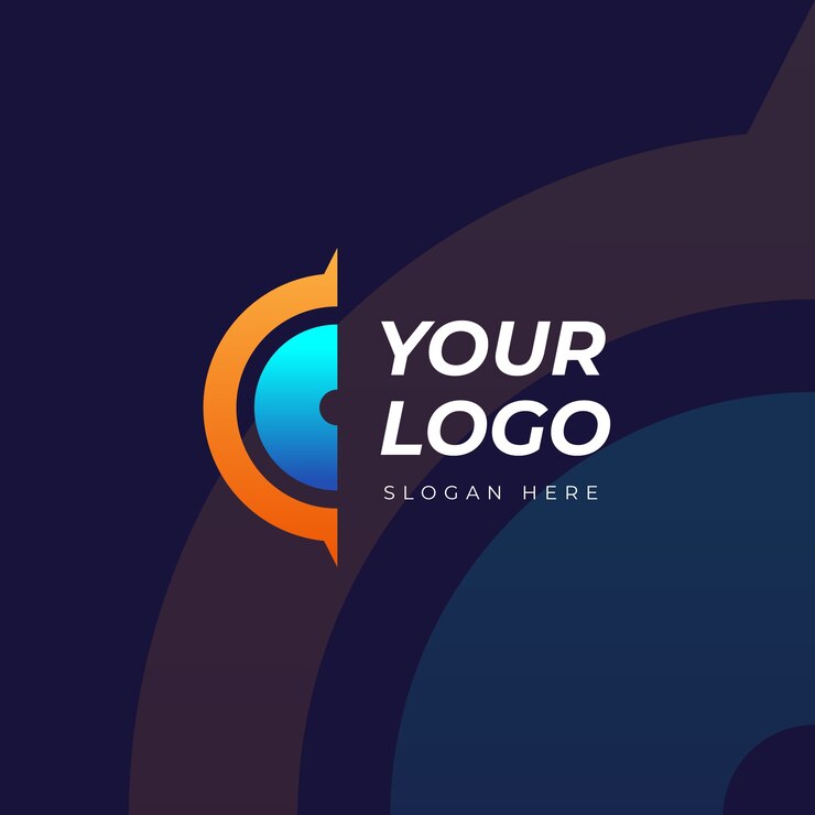Vector Gratis templat logo cc gradien