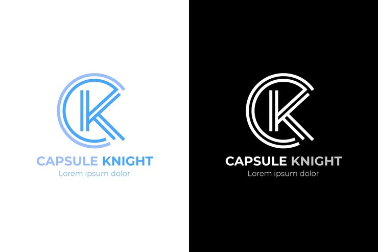 Vector Gratis templat logo ck profesional kreatif