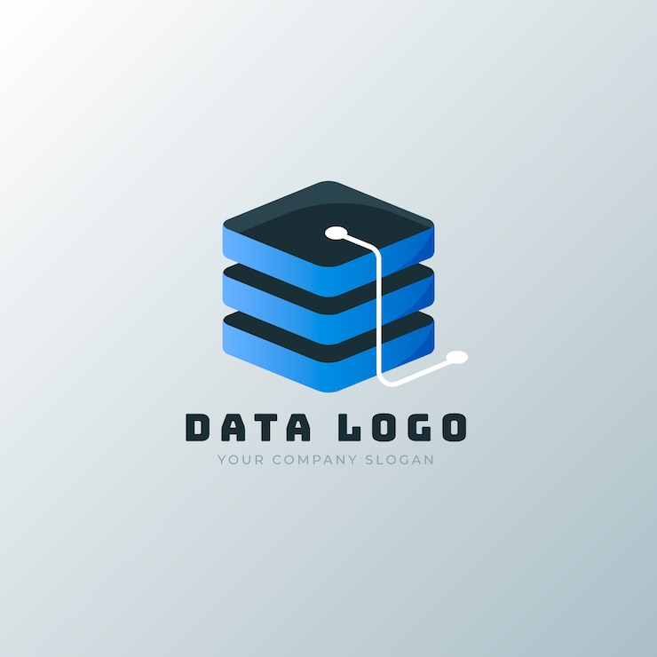 Vector Gratis templat logo data digambar tangan