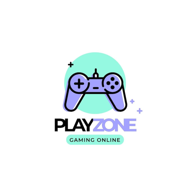 Vector Gratis templat logo game