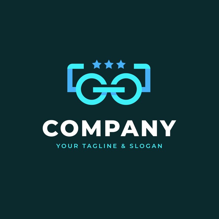 Vector Gratis templat logo gg desain datar