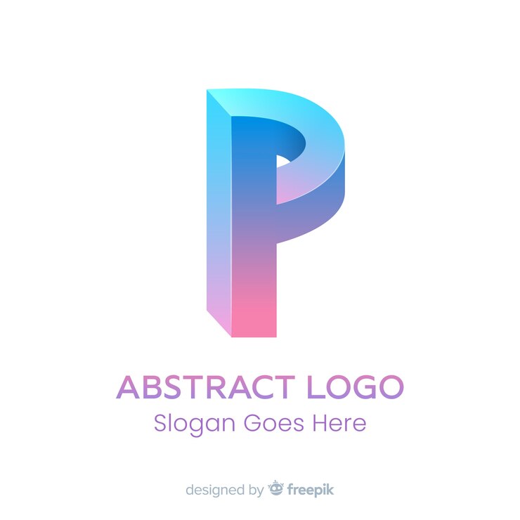 Vector Gratis templat logo gradien dengan bentuk abstrak