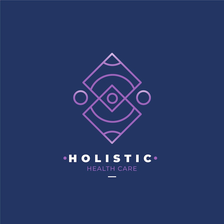 Vector Gratis templat logo holistik mendetail
