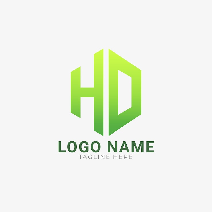Vector Gratis templat logo monogram hd gradien