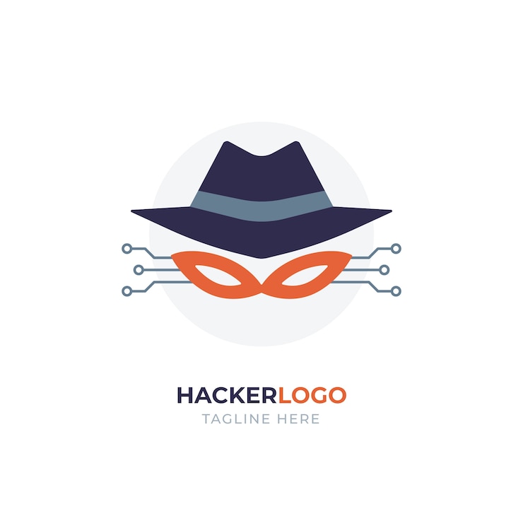 Vector Gratis templat logo peretas kreatif