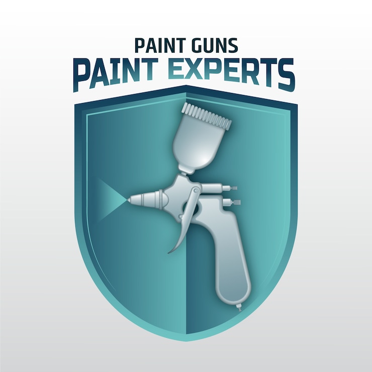 Vector Gratis templat logo pistol cat gradien