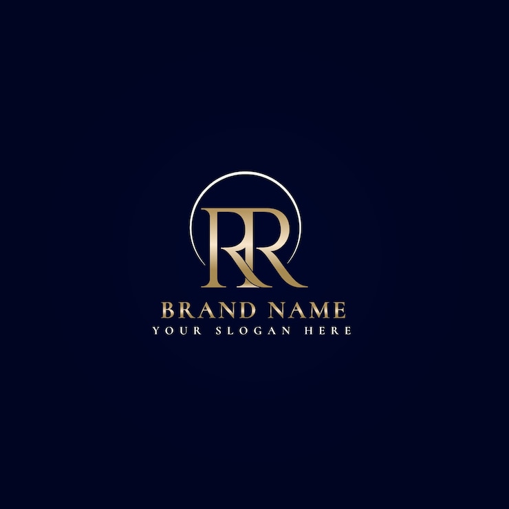 Vector Gratis templat logo rr gradien