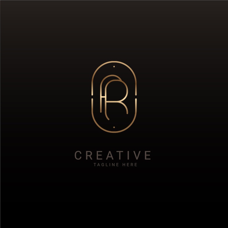 Vector Gratis templat logo rr gradien