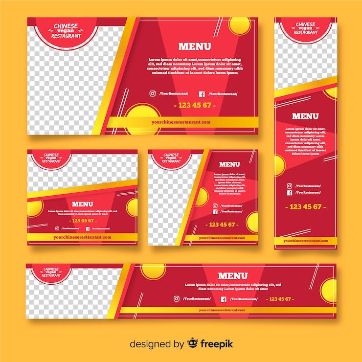 Vector Gratis templat menu restoran
