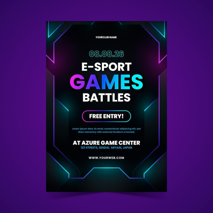 Vector Gratis templat poster gradien