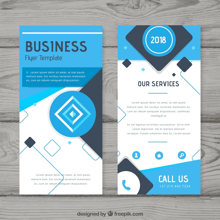 Vector Gratis templat selebaran bisnis modern