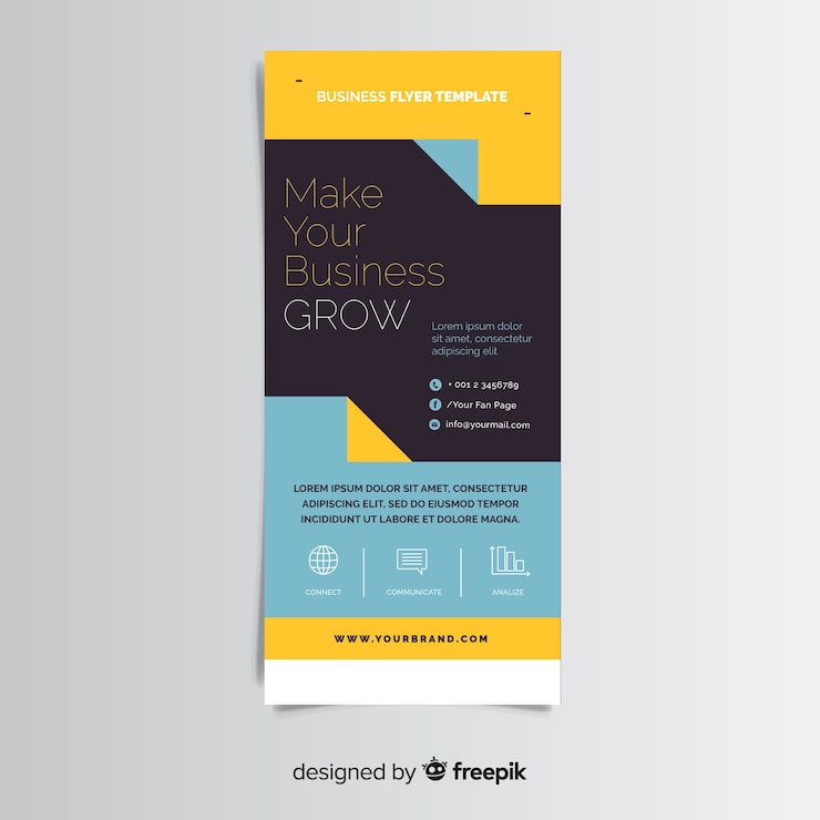 Vector Gratis templat selebaran bisnis modern