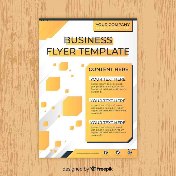 Vector Gratis templat selebaran bisnis