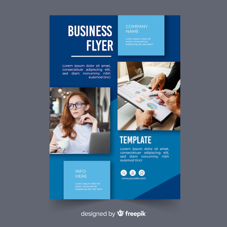 Vector Gratis templat selebaran bisnis