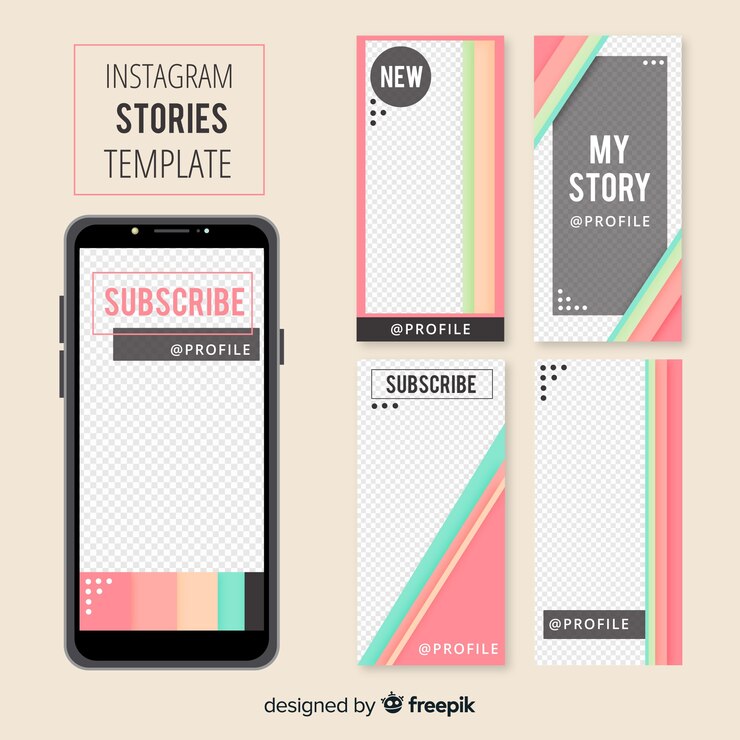 Vector Gratis templat story instagram