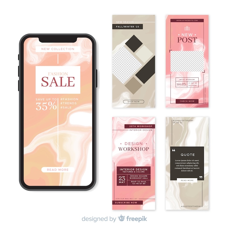 Vector Gratis templat story instagram