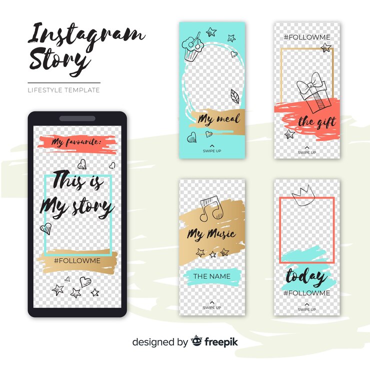 Vector Gratis templat story instagram