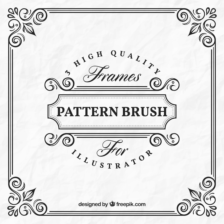 Vector Gratis template bingkai ornamen