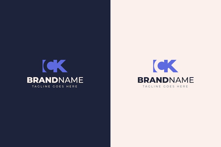 Vector Gratis template ck atau kc desain datar