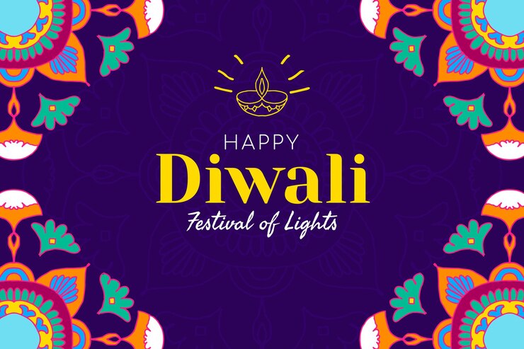 Vector Gratis template diwali festival banner