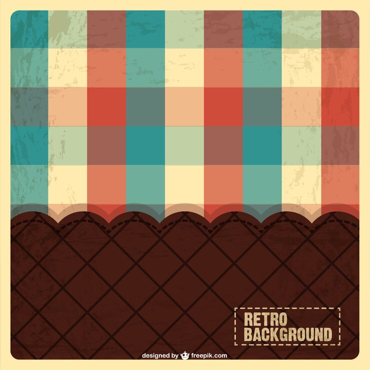 Vector Gratis template latar belakang pola vintage