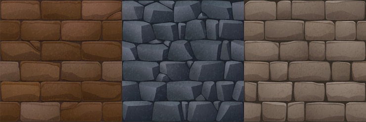 Vector Gratis textures of stone bricks walls
