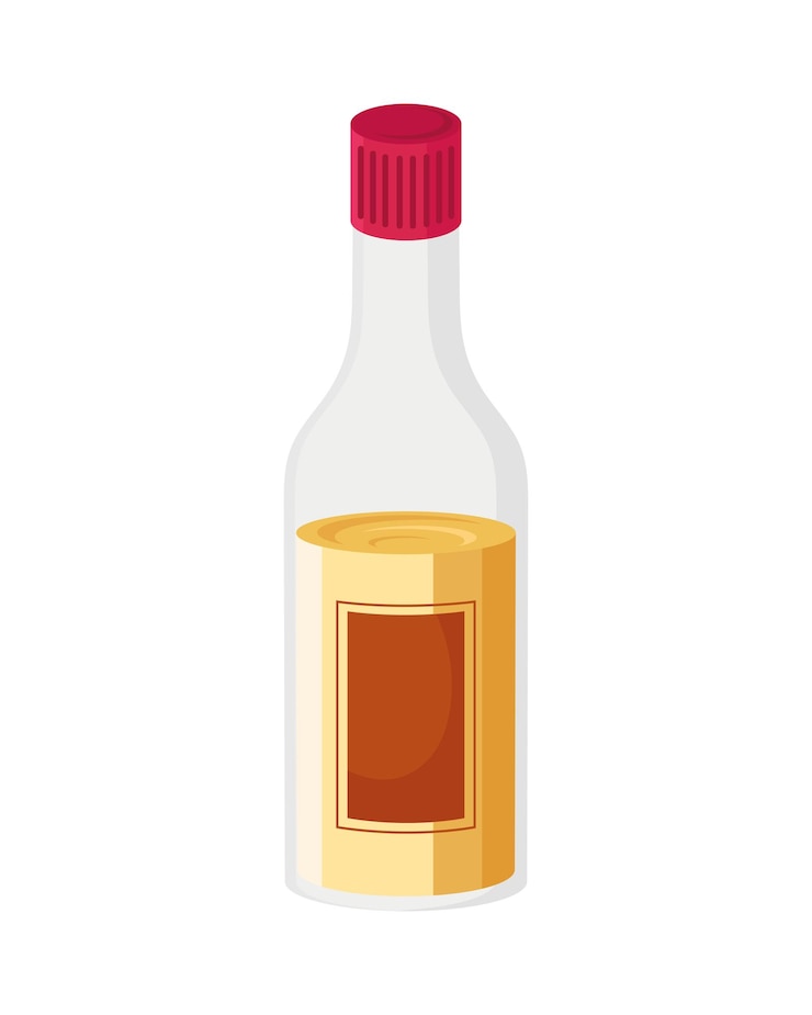 Vector Gratis thai liquor bottle