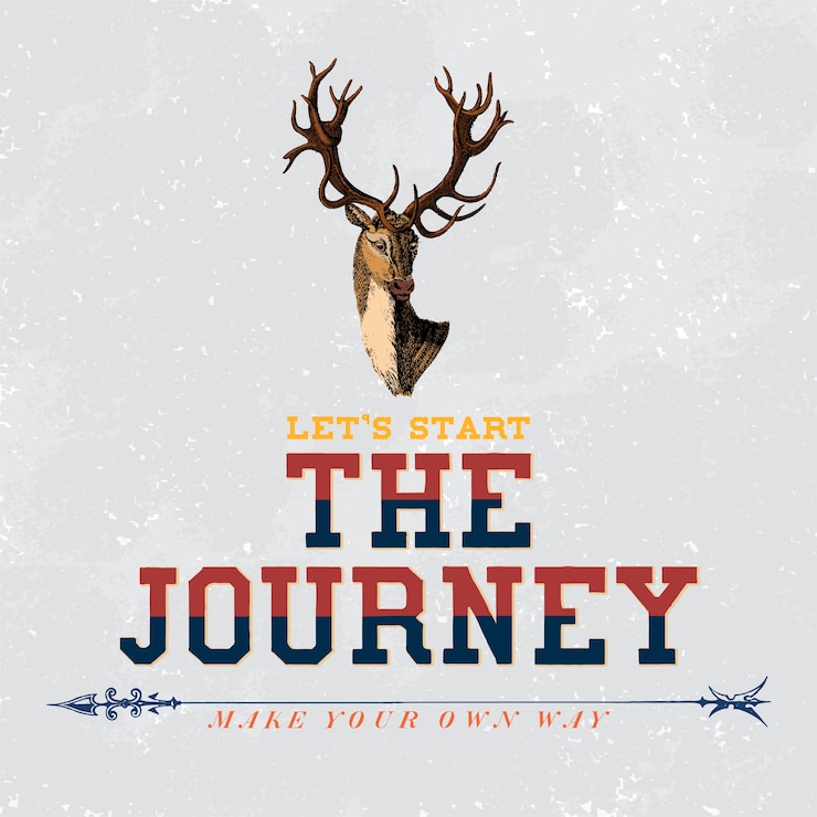 Vector Gratis the journey logo design vector