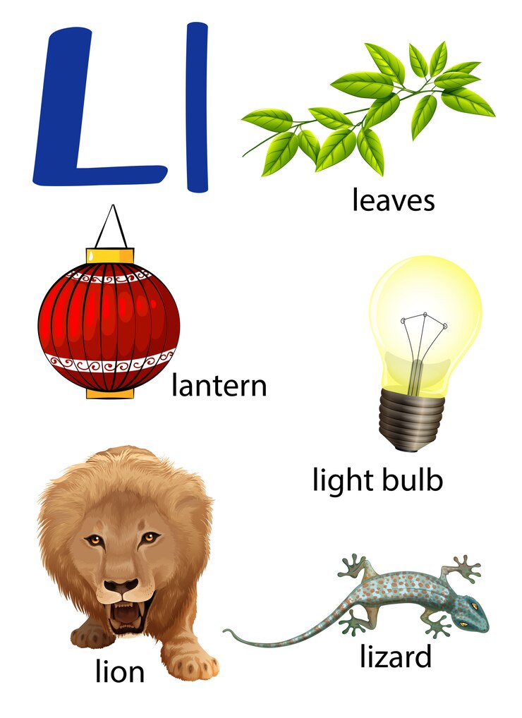 Vector Gratis things that start with the letter l