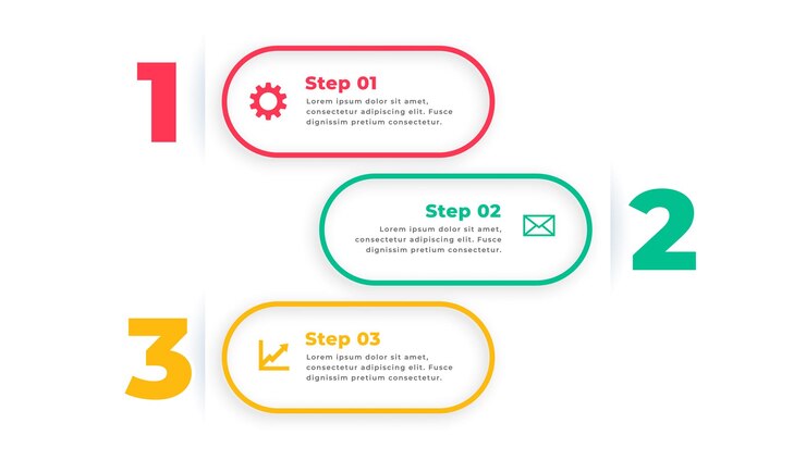Vector Gratis three option modern infographic template design