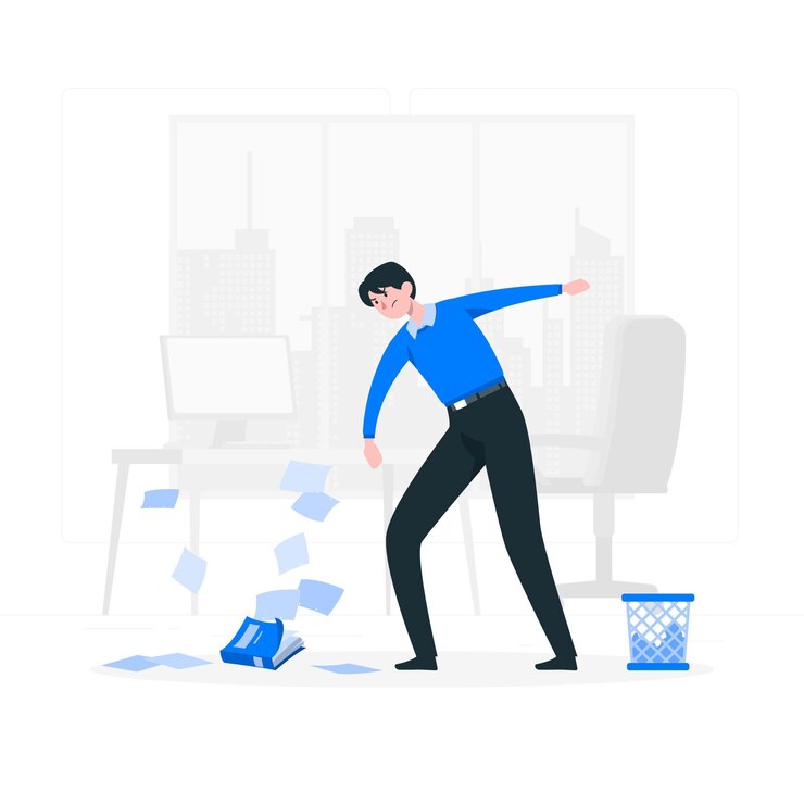 Vector Gratis throw down concept illustration