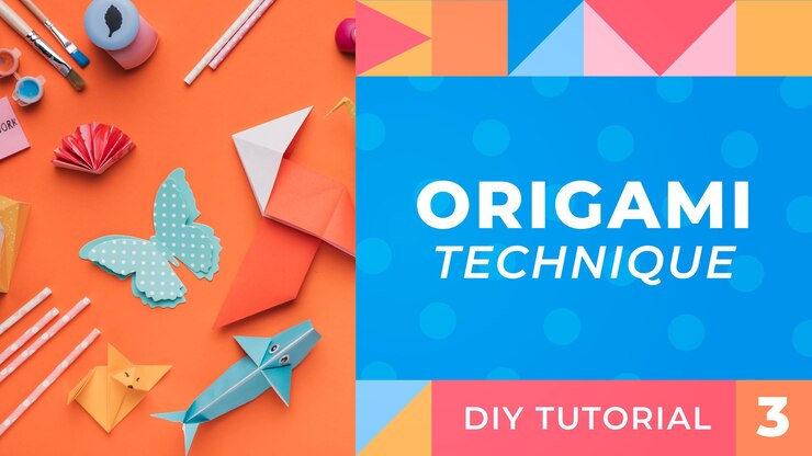 Vector Gratis thumbnail youtube kerajinan geometris datar