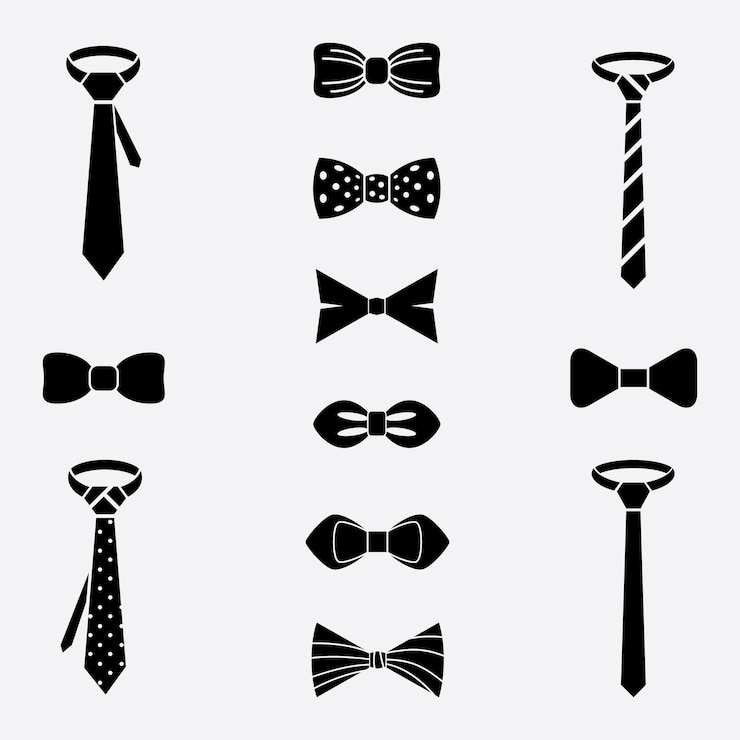 Vector Gratis ties and bow ties set.