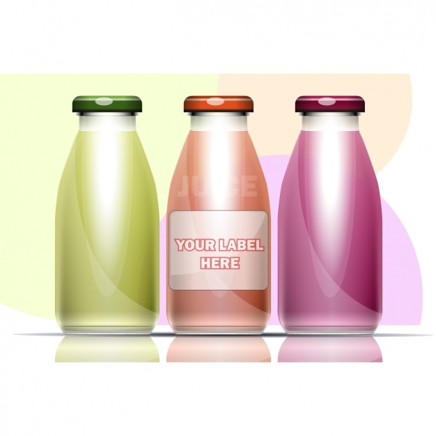 Vector Gratis tiga botol