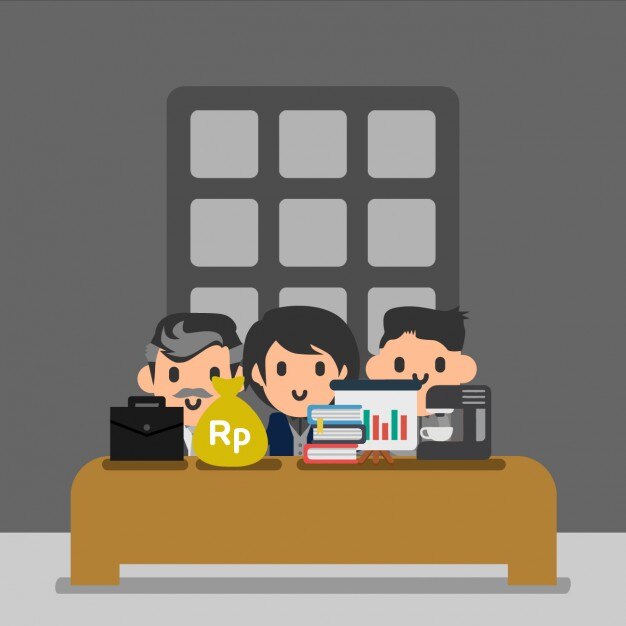 Vector Gratis tim bisnis di kantor