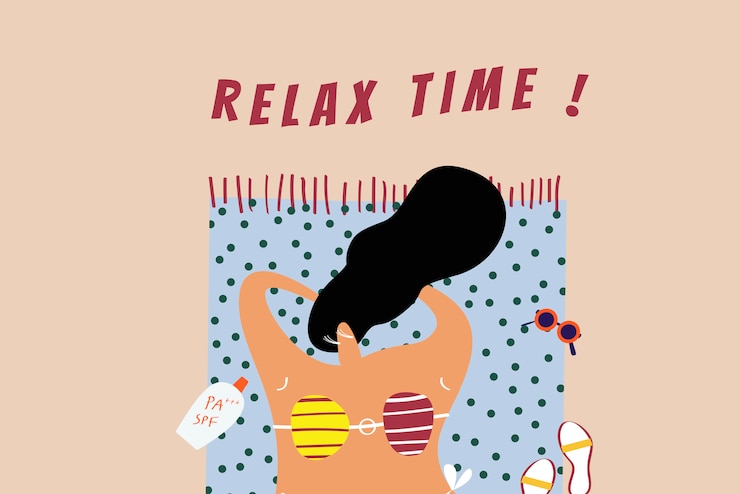 Vector Gratis time to relax