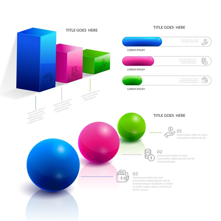 Vector Gratis timeline infographic in realistic style