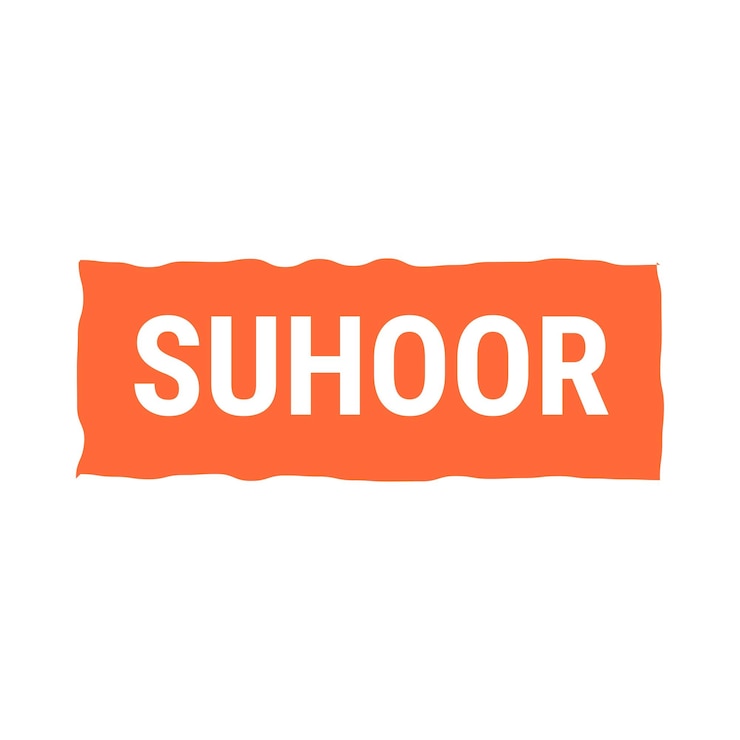 Vector Gratis tips dan trik penting suhoor untuk spanduk seruan vektor oranye ramadan yang sehat