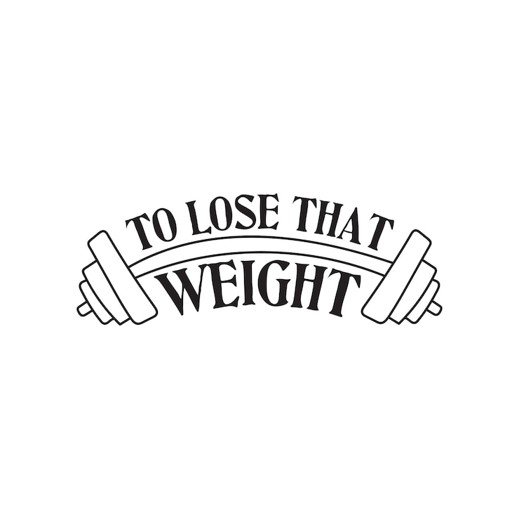 Vector Gratis to lose that weight lettering quotes typography for t shirt design