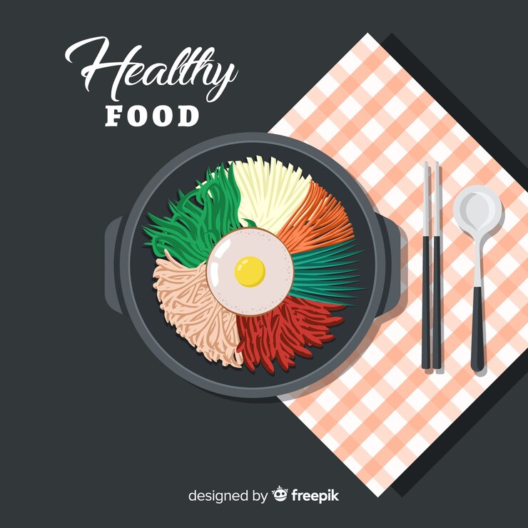 Vector Gratis top view flat food background