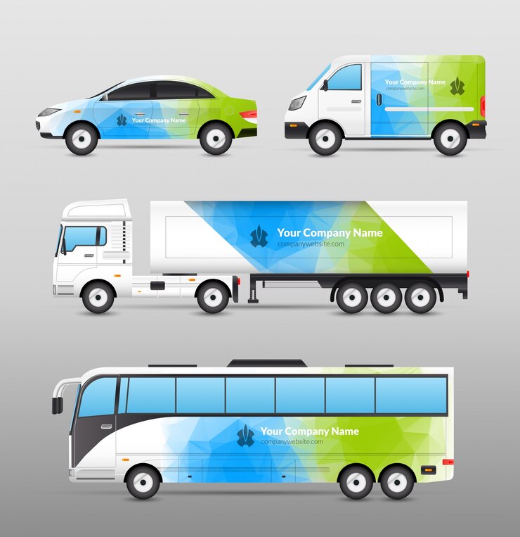 Vector Gratis transport advertisement design