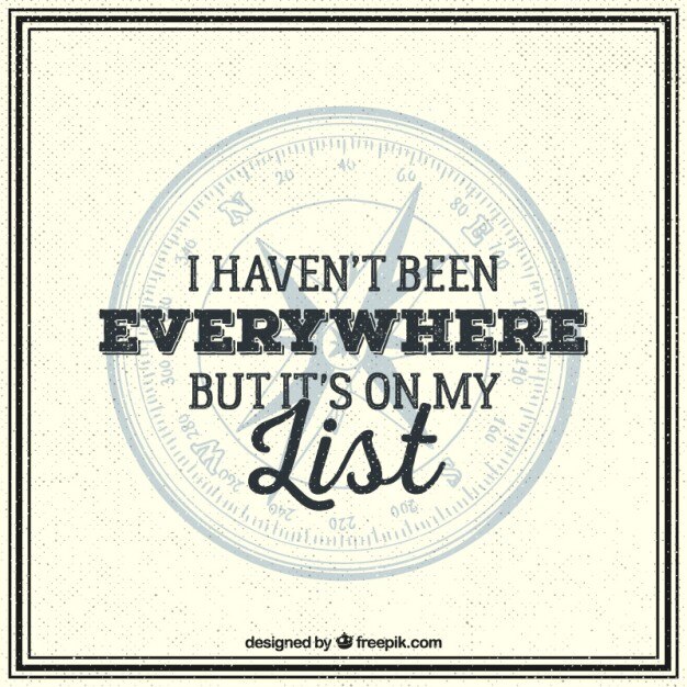 Vector Gratis travel lettering in vintage style