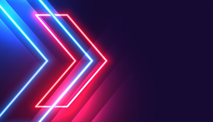 Vector Gratis trendy glowing vibrant electric lines wallpaper design
