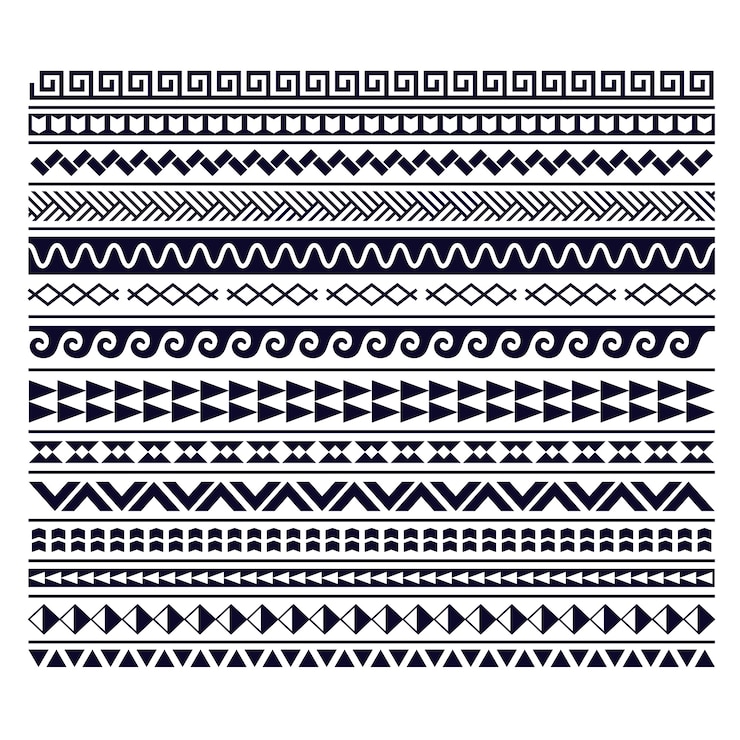 Vector Gratis tribal tattoo border element