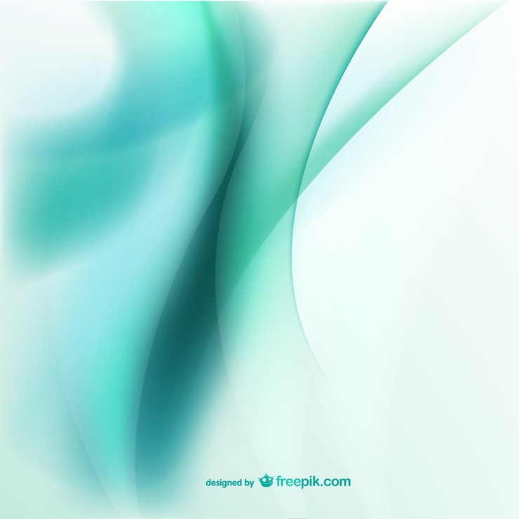 Vector Gratis turquoise wavy background