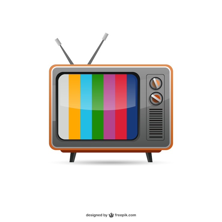 Vector Gratis tv vintage