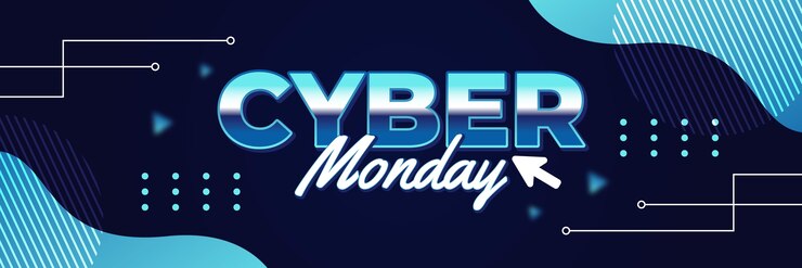 Vector Gratis twitter header template for cyber monday