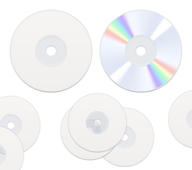 Vector Gratis two sides cd discs isolated
