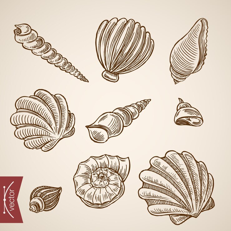 Vector Gratis underwater world sea life ocean icon set.
