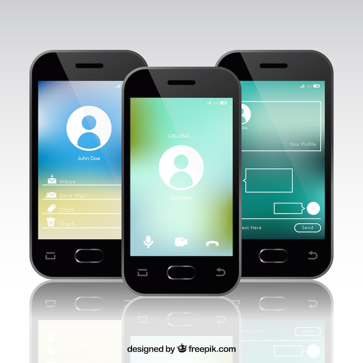 Vector Gratis unfocused mobile wallpapers